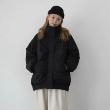 시마무라 hideka 콜라보 방수 지퍼 사용 블루종 L 사이즈