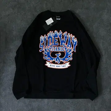Graphic flame street oversize sweatshirt