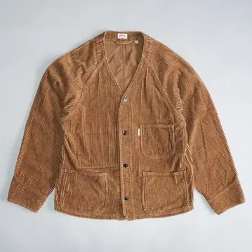 할리우드 런치마켓 굵은 폭 코듀로이 가디건 L