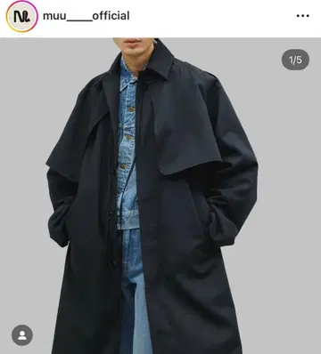 [ M TO R ] 3WAY 트렌치코트 블랙 에폴렛 포함