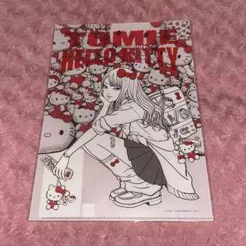 정품 미개봉 갸루 토미에 x 헬로키티 A4 클리어 파일