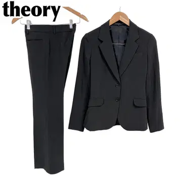 [ 새상품급 ] theory 여성 팬츠 수트 0 블랙 무지