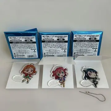 러브 라이브! 선샤인 미니 캐릭터 아크릴 키링 3세트