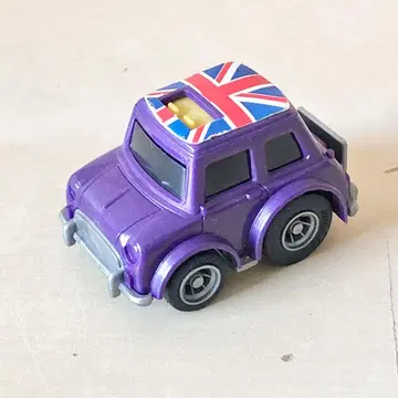 일본제 쵸로Q A-6 미니 쿠퍼 보라색 라메 유니언 잭