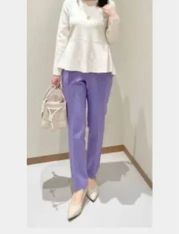 미사용 플라스테 웜 스틱 팬츠 퍼플