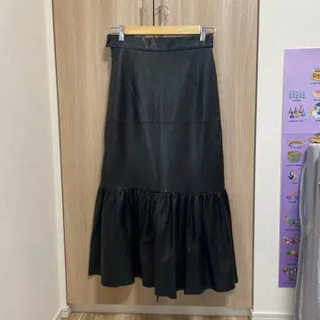 [ 초귀중 ] 서드 매거진 블랙 프릴 롱 스커트