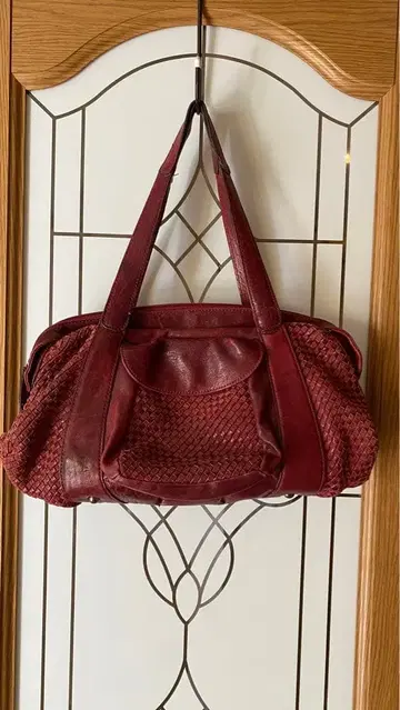 OSAM 가죽 꼬임 백 레드 계열