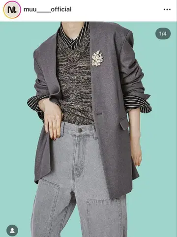 [ M TO R ] 그레이 테일러드 자켓