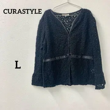 CURASTYLE 레이스 자켓 캐시미어 혼방 42