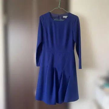 Viaggio Blu 파랑 긴팔 무릎 기장 원피스