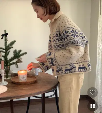 NUGU 노르딕 지퍼 가디건