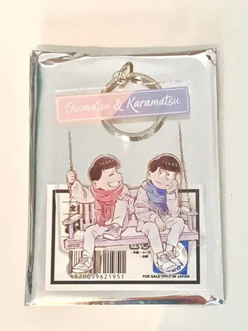 오소마츠 6쌍둥이 x 콜라보 카페 본포 BLANC 페어 아크릴 키링 장남