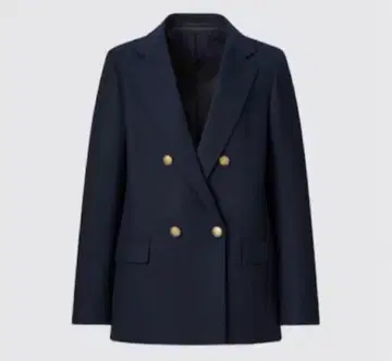 유니클로 골드 버튼 더블 자켓 블레이저 자켓 네이비 네이비 컬러 XL