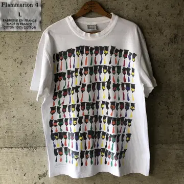 GG363 90s flammarion 알망 프랑스제 아트 티셔츠