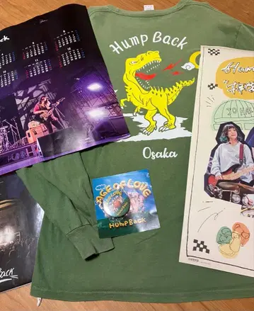 Hump Back 공룡 롱 셔츠 포스터 클리어 파일