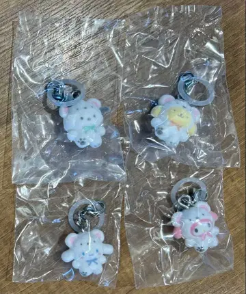 산리오 포근포근 스노우 표시 액세서리 4개 세트