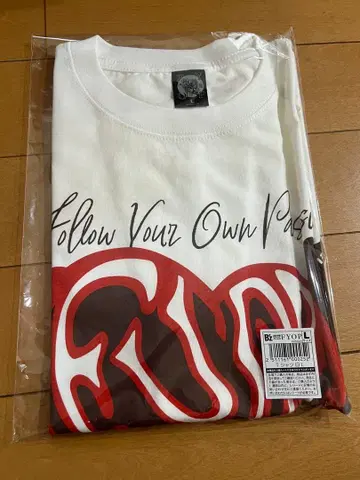 B'z LIVE-GYM 2025 FYOP 티셔츠 화이트 L 사이즈