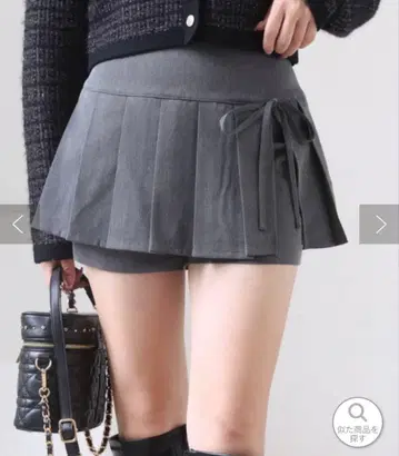 플리츠 미니 스커트
