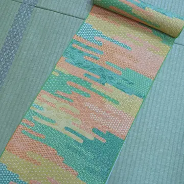 새상품 유젠 순수 실크 옷감 52