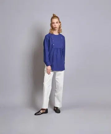 [ Steven Alan ] FRONT YORK MOTIF BLOUSE