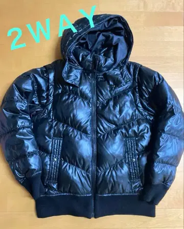 2WAY 블랙 퀼팅 다운 자켓 L 사이즈
