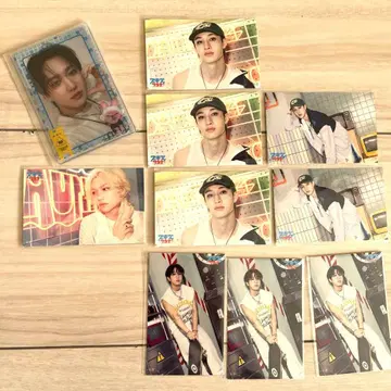 Straykids 스키즈 사우나 온라인 복권 스티커, 슬리브 세트 판매