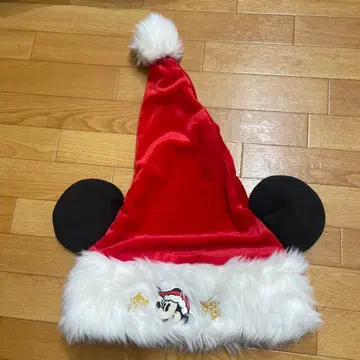 디즈니 리조트 미키 산타 팬캡 모자 캡