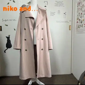 #851 니코앤드 핑크 계열 트렌치코트