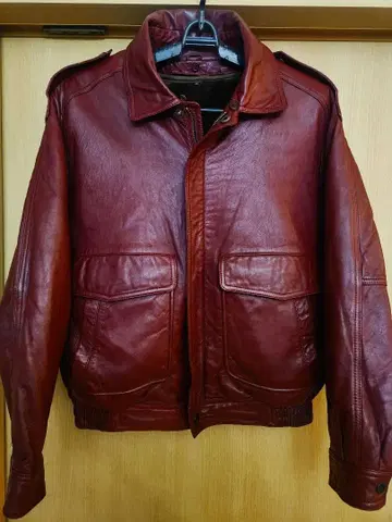 플라이트 자켓 A2 램 가죽 천연 가죽 레어