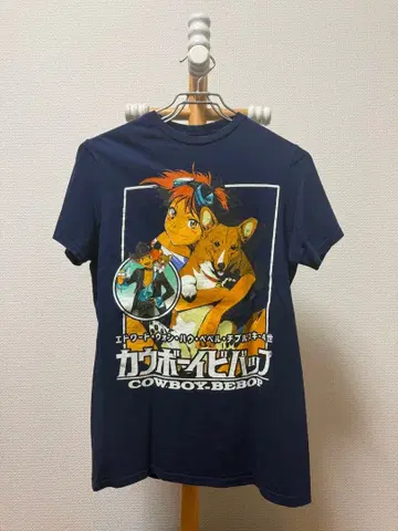 카우보이 비밥 T셔츠 S 네이비 빈티지 레어