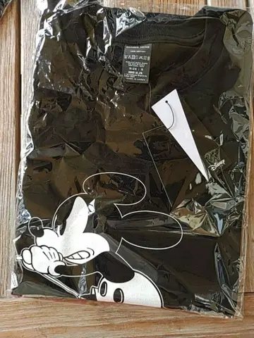 5 넘버나인 미키마우스 티셔츠 블랙 사이즈 5