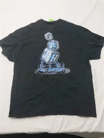 하프 HUF 다이스 프린트 T셔츠 블랙 계열 XL 남성용