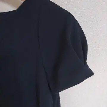 M-PREMIER COUTURE 네이비 반팔 원피스 36