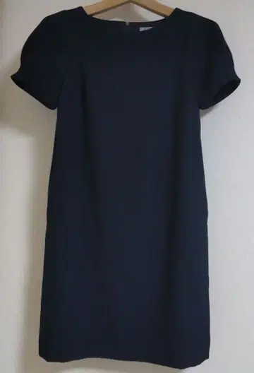 M-PREMIER COUTURE 네이비 반팔 원피스 36