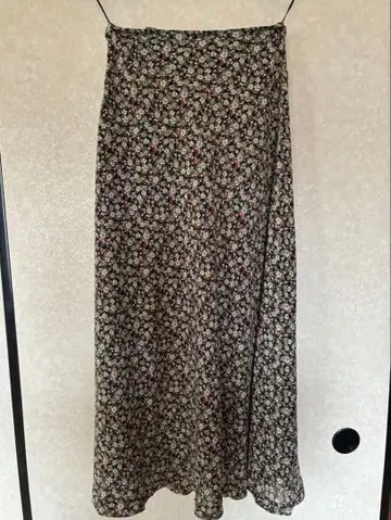 미니 꽃무늬 롱 스커트