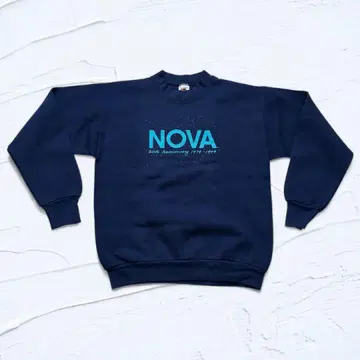 90s NOVA 20주년 프린트 맨투맨 USA M 사이즈 네이비
