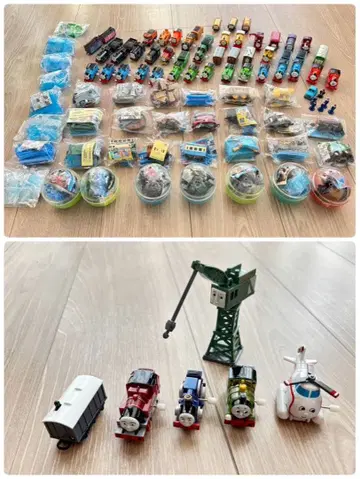캡슐 프라레일 토마스와 친구들 차량과 풍경 레일 부품 다수 일괄