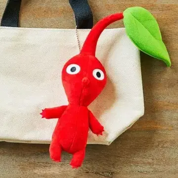 피크민 봉제 인형 파우치 빨간색 피크민 키링