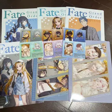 FGO 로손 콜라보 캠페인 클리어 파일 클리어 시트 컴프 세트