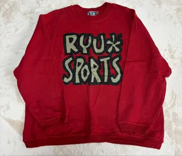 RYU SPORTS 레드 맨투맨 트레이닝복