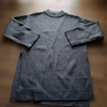 그레이 크루넥 니트 스웨터