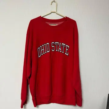 빈티지 OHIO STATE 로고 레드 트레이닝복