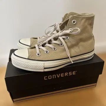 컨버스 하이컷 23cm 베이지 미사용