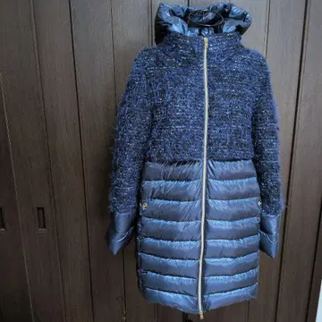 헬레노, 네이비 계열 후드 부착 다운 자켓