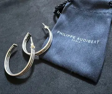 PHILIPPE AUDIBERT 실버 후프 귀걸이