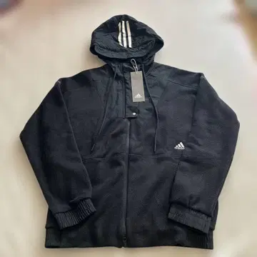 아디다스 adidas 니트 플리스 후디 티셔츠 후드티 블랙