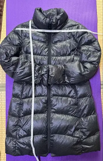 블랙 롱 다운 자켓 L 사이즈