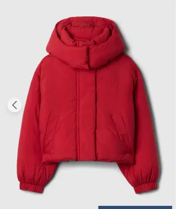 GAP 레드 후드 부착 다운 자켓