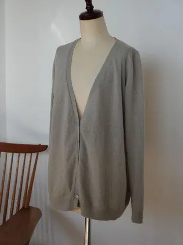 CIVIDINI 치비디니 캐시미어 100% 긴팔 가디건 베이지