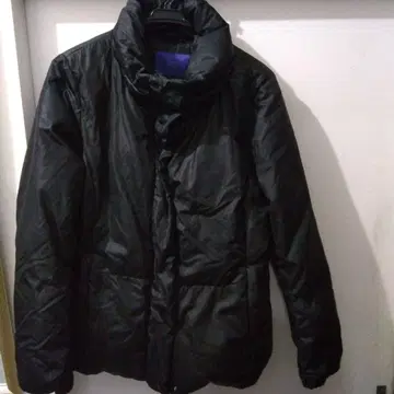 블랙 다운 자켓 스탠드 카라